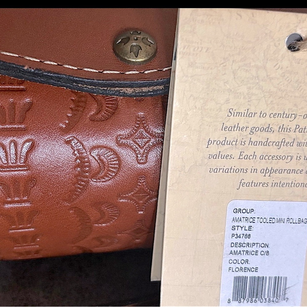 Patricia Nash Brown Leather Crossbody Bag - Picture 7 of 8